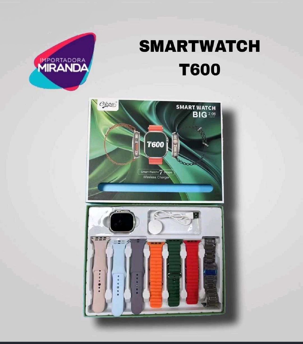 SMARTWATCH T-600 DE 7 MANILLAS