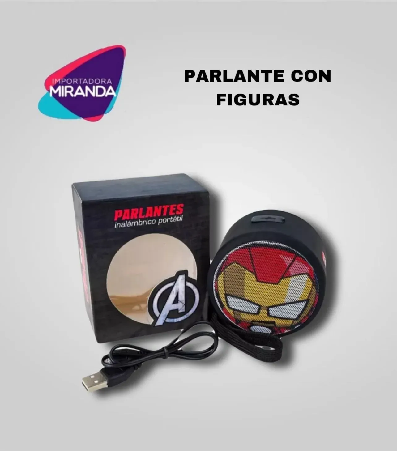 PARLANTE CON FIGURAS VENGADORES
