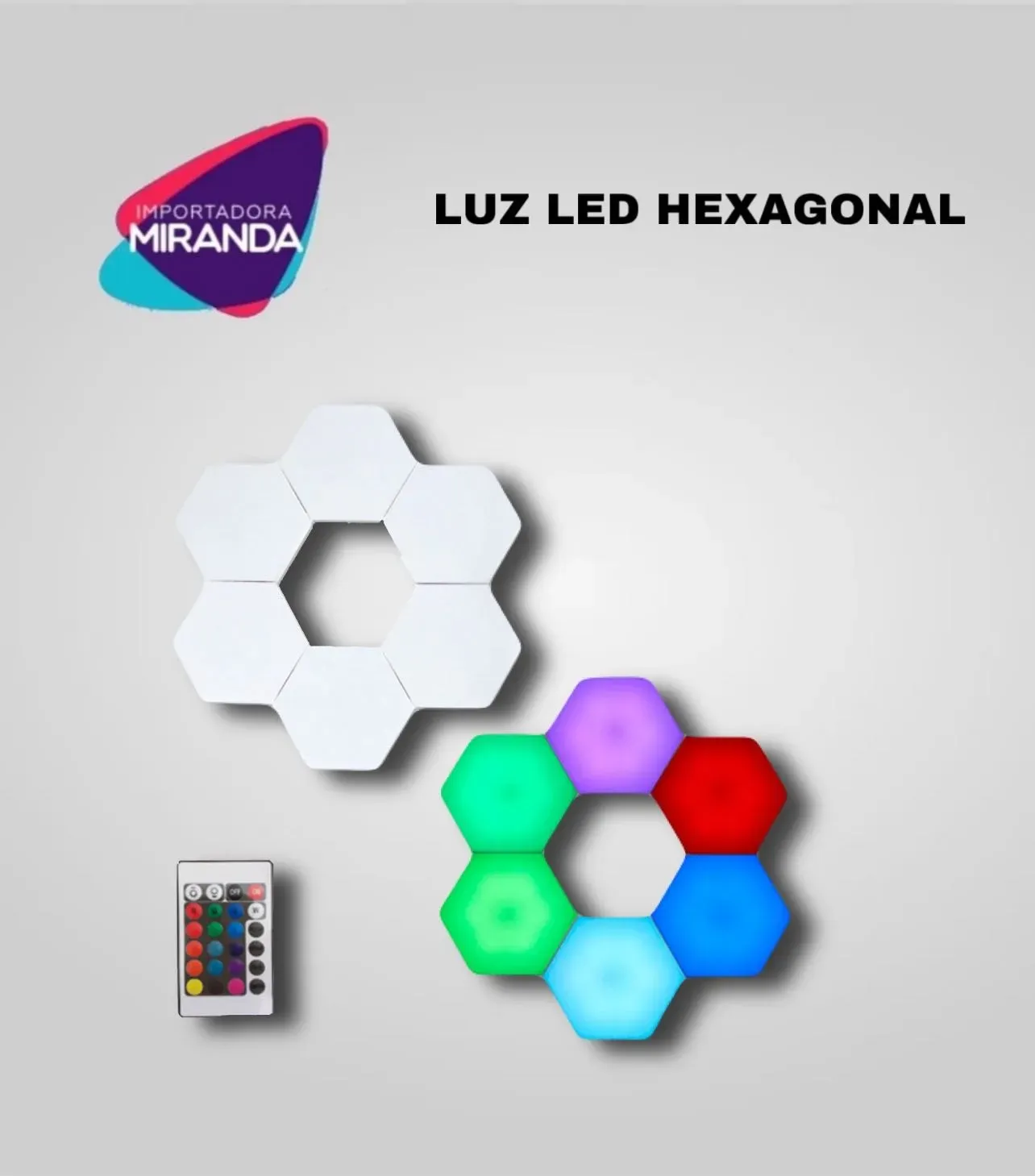 PANEL LED HEXAGONAL DE 6