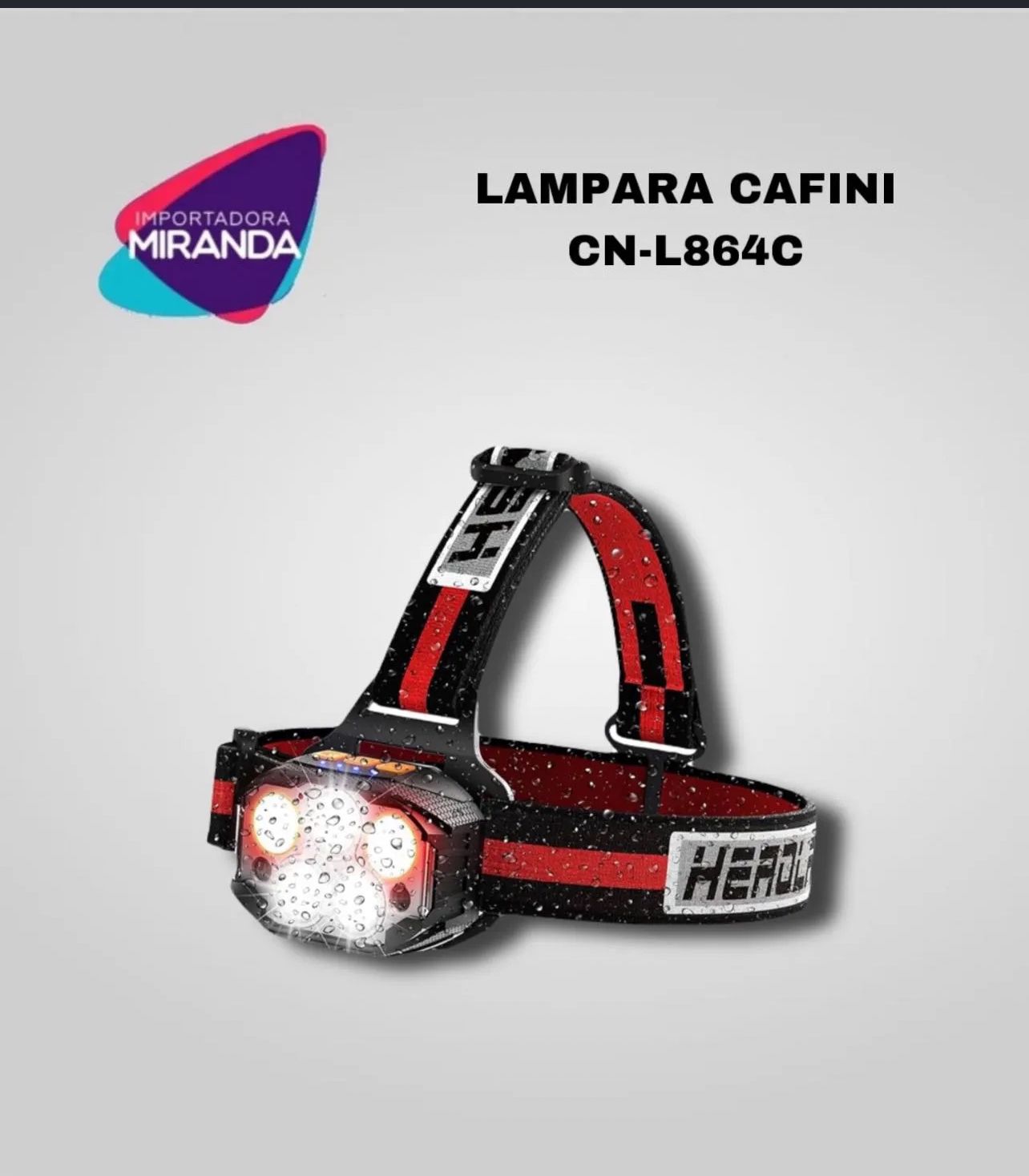 LAMPARA PARA CABEZA CAFINI CNL864C