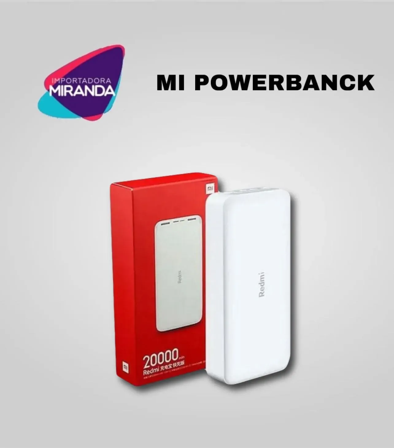 POWER BANCK XIAOMI 20.000MAH