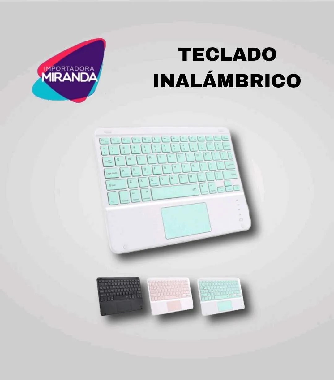 TECLADO INALAMBRICO CON MOUSE PAD