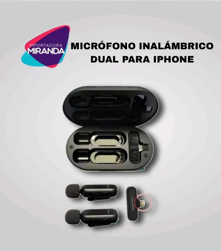 MICROFONO DUAL PARA IPHONE PURPLE PRK61