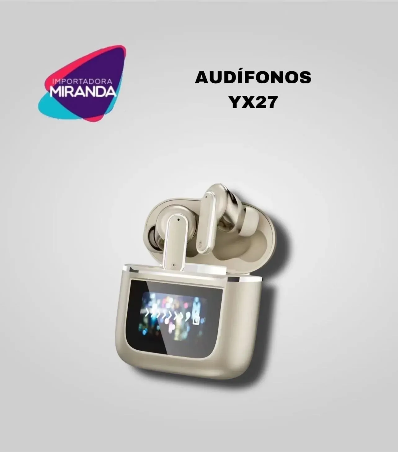 AUDIFONOS CON PANTALLA YX27 PERFECT FIT
