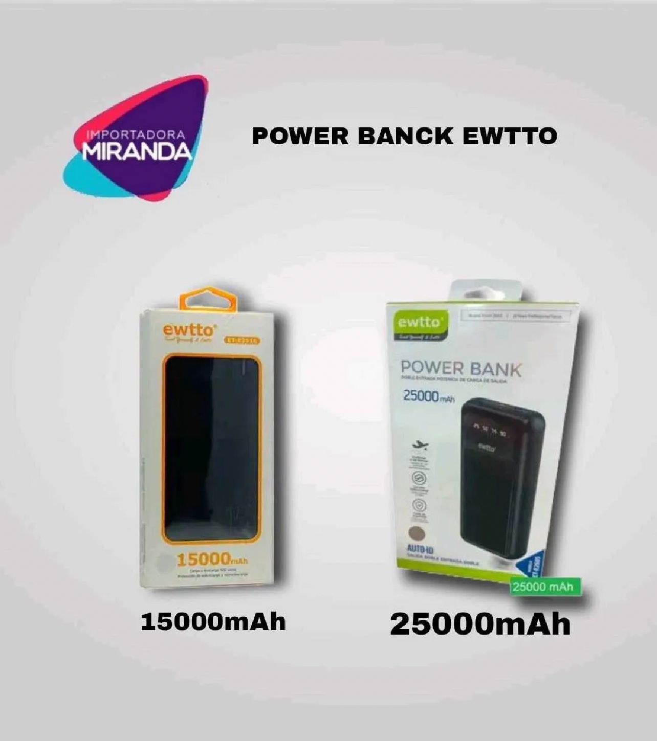 POWER BANK EWTTO ET-E2012