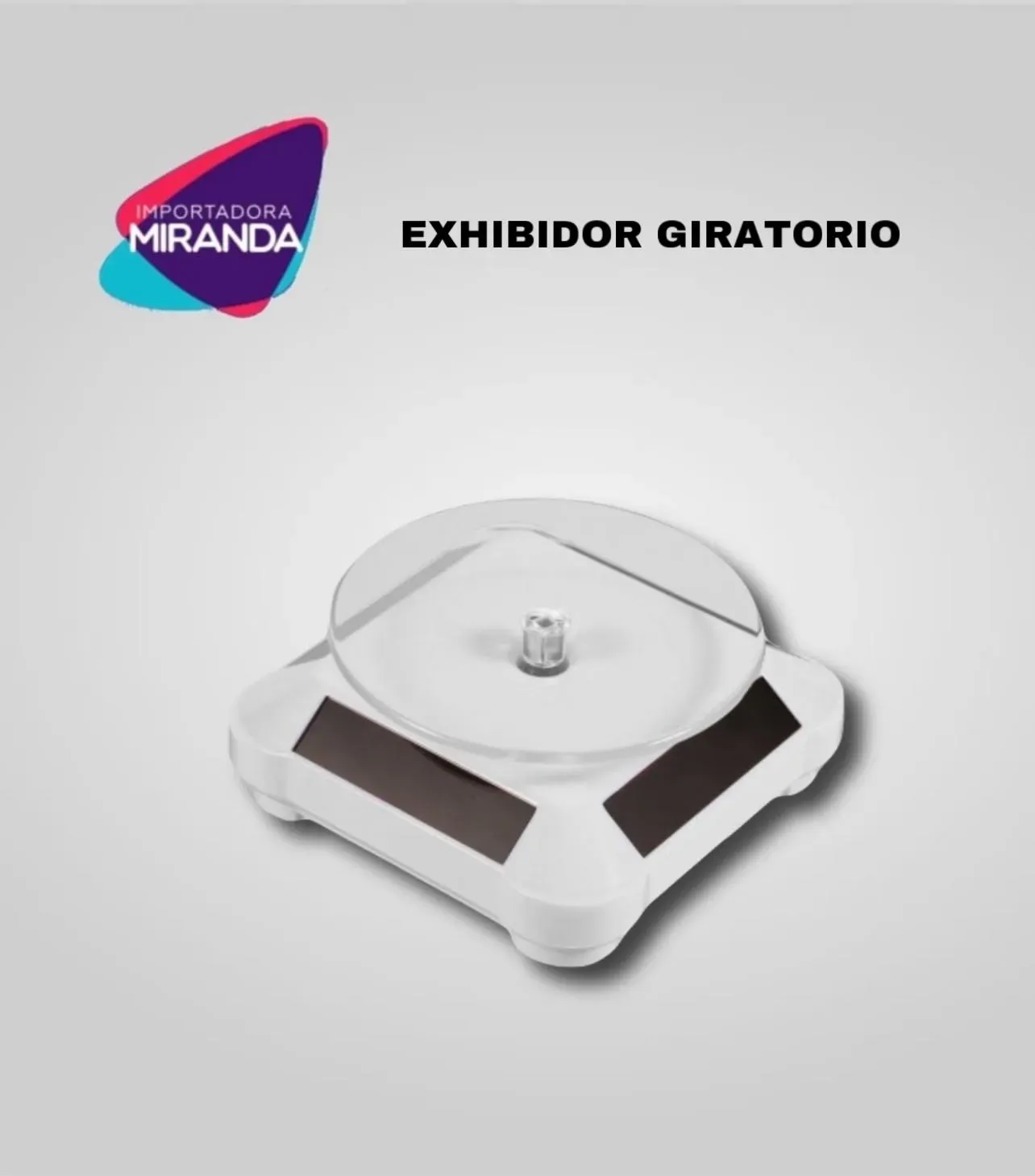 EXHIBIDOR GIRATORIO PLANO
