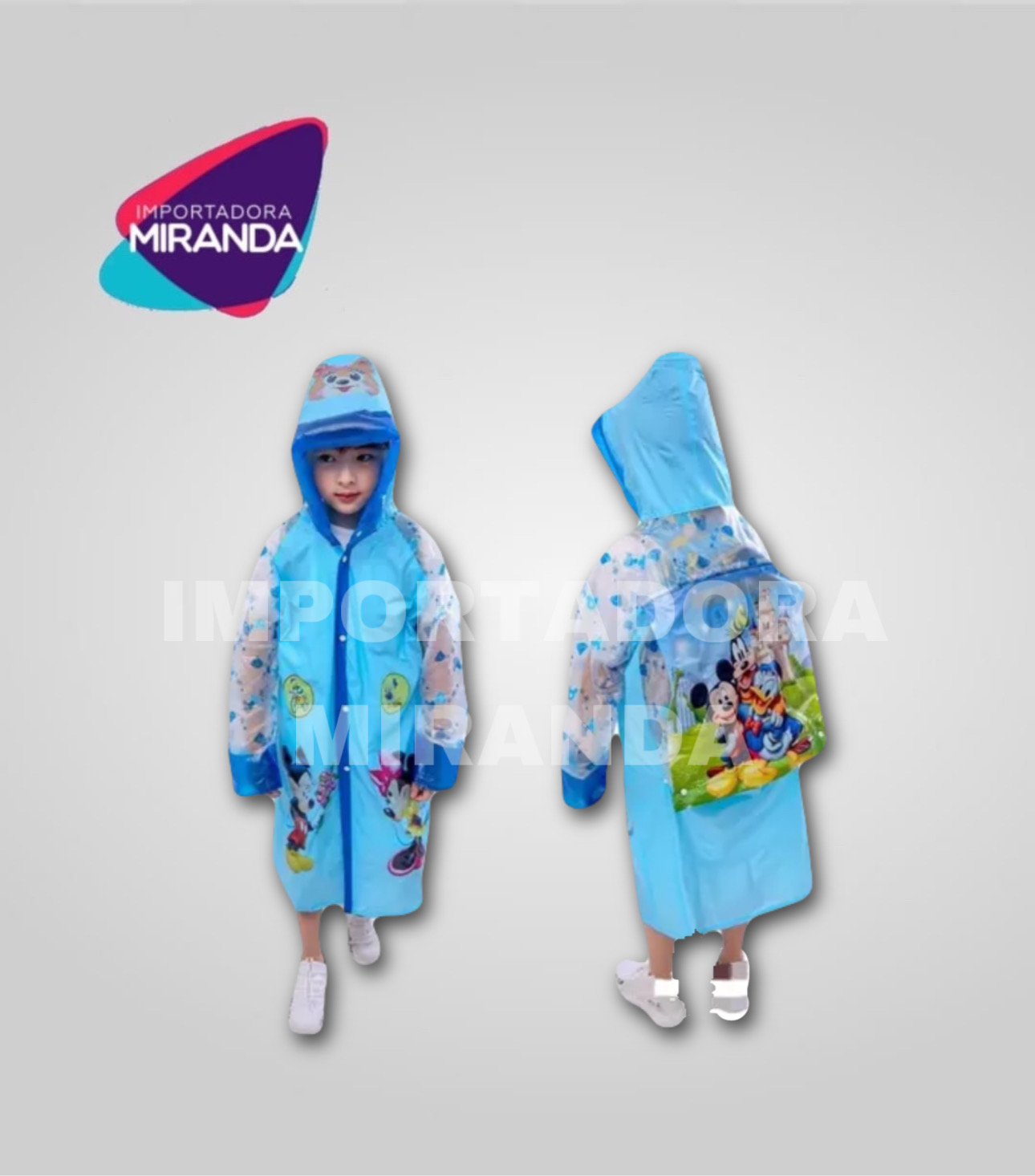 IMPERMEABLE PARA NIÑOS 4 DICEÑOS