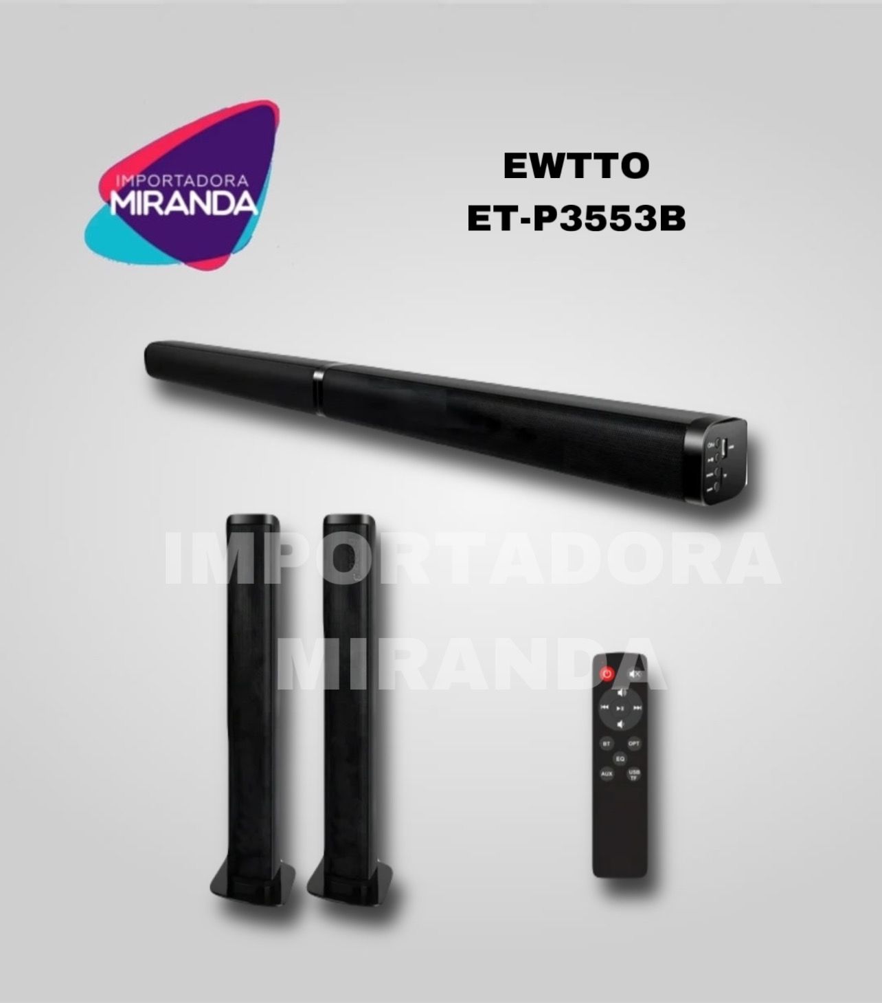 BARRA DE SONIDO EWTTO ETP3553BT