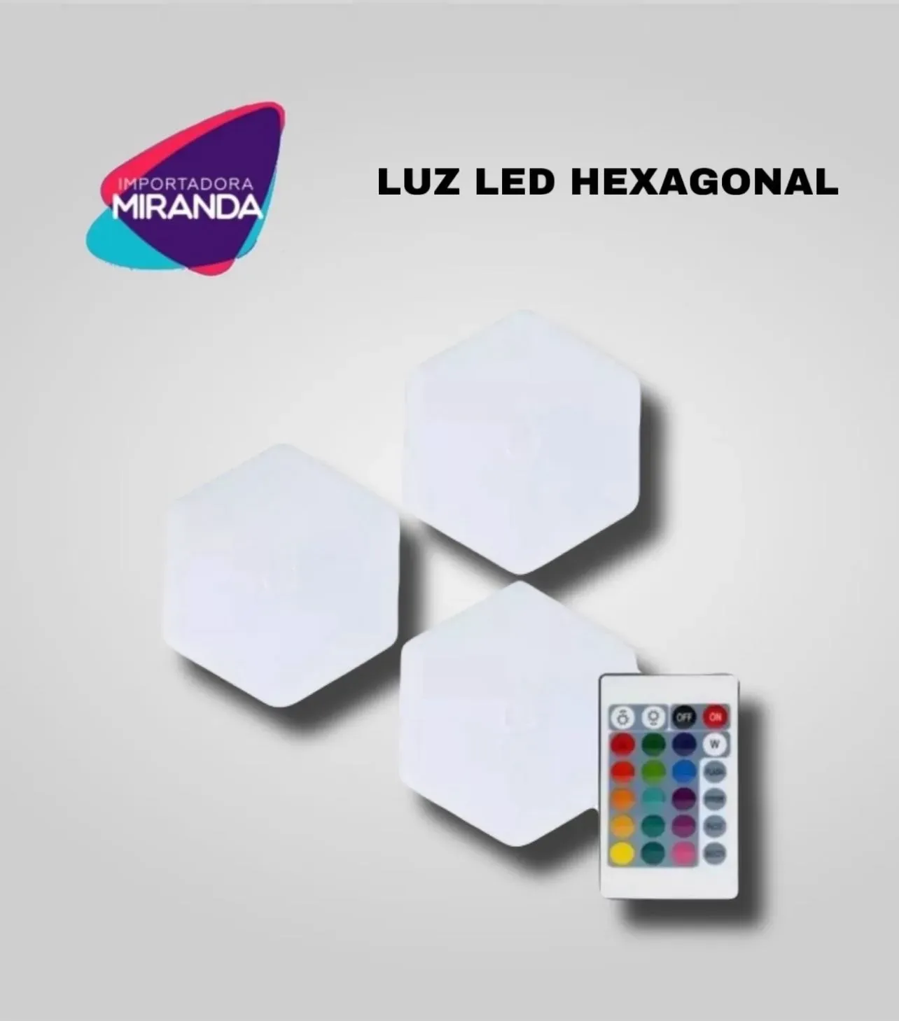 PANEL LED HEXAGONAL DE 3
