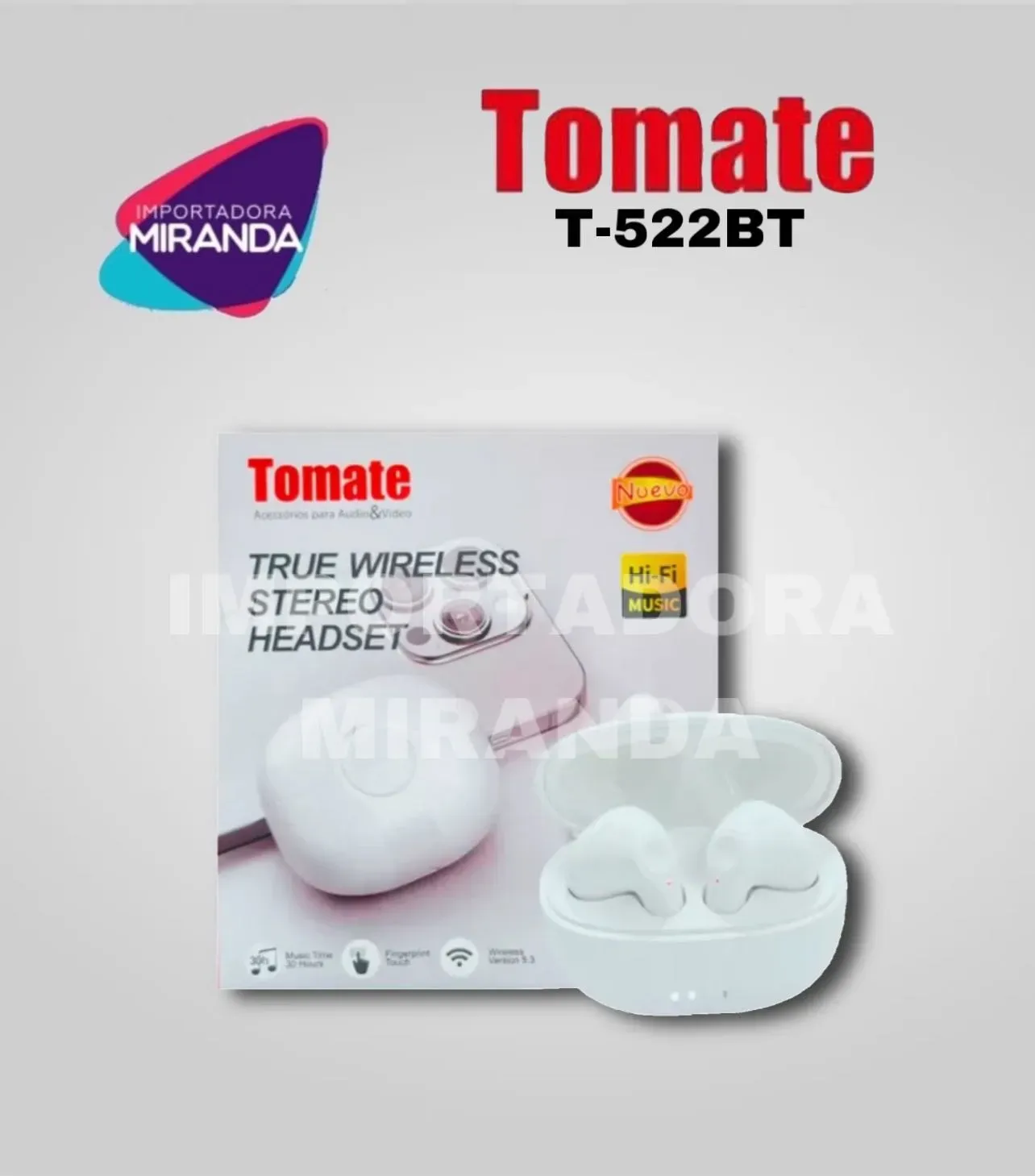 AUDIFONO TOMATE T-522BT