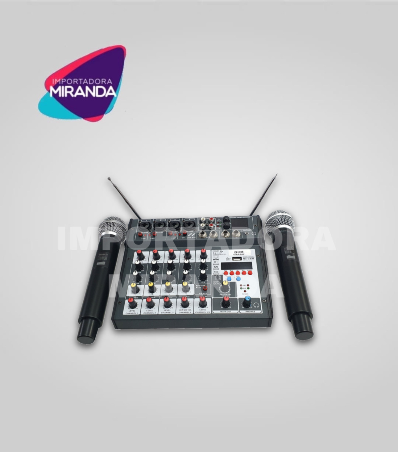 CONSOLA CON DOS MICROFONOS